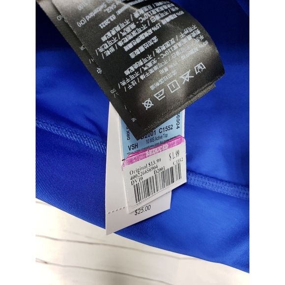 Guess Rubye Sherry Active Top Sports Bra in Macaw Blue Size S Small - Picture 5 of 8